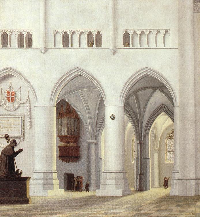 Pieter Jansz Saenredam Interior of the Church of St Bavo at Haarlem Germany oil painting art